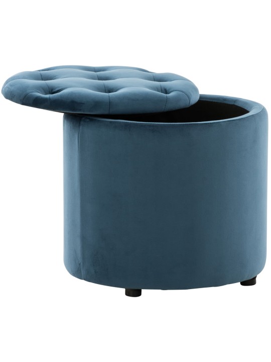 Kruk Pantin fluweel, blauw Kruk Pantin fluweel, blauw
