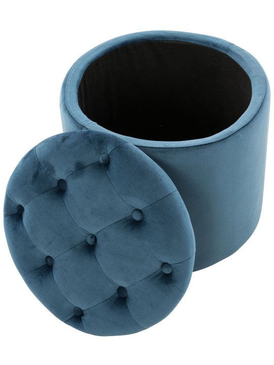 Kruk Pantin fluweel, blauw Kruk Pantin fluweel, blauw