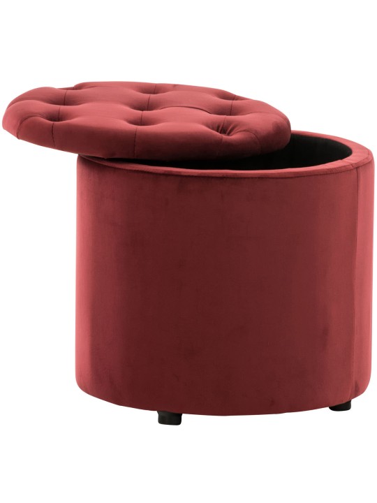 Kruk Pantin fluweel, rood Kruk Pantin fluweel, rood