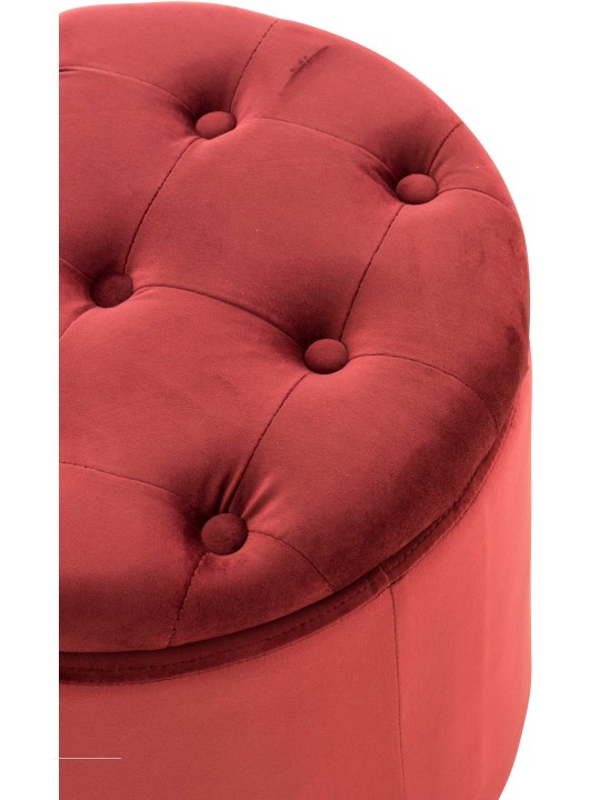 Kruk Pantin fluweel, rood Kruk Pantin fluweel, rood
