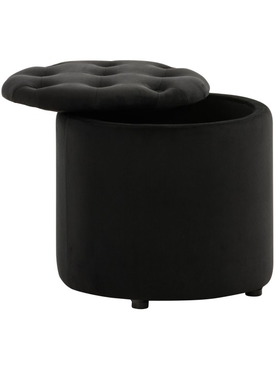 Kruk Pantin fluweel, zwart Kruk Pantin fluweel, zwart