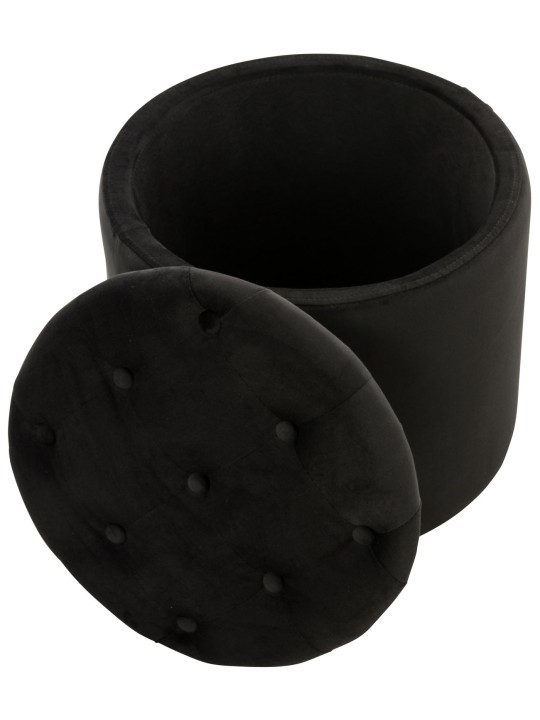 Kruk Pantin fluweel, zwart Kruk Pantin fluweel, zwart