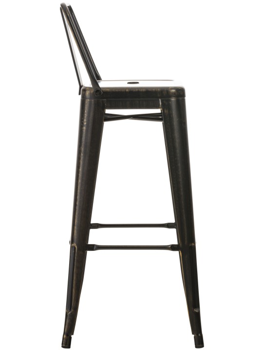 Set van 2 barkrukken Mason, zwart-goud