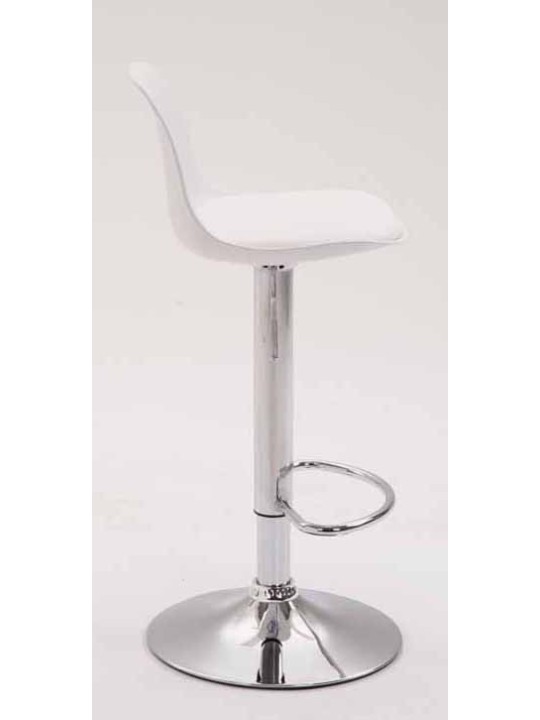 Set van 2 barkrukken Kiel kunststof chroom, wit