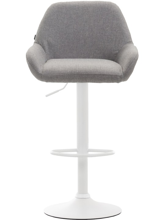 Barkruk Braga stof, grijs