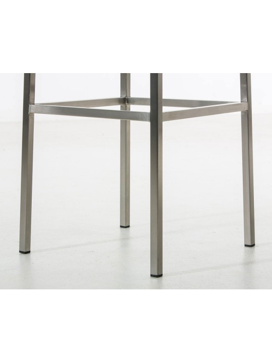 Set van 2 barkrukken Montreal 85 stof roestvrij staal, donkergrijs