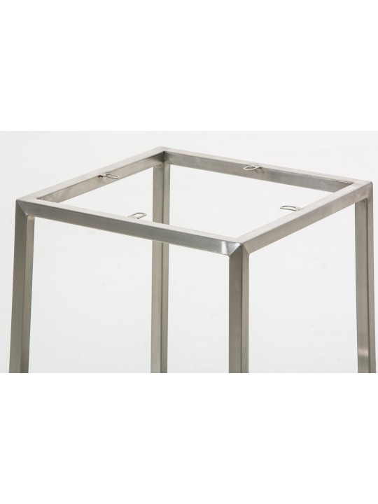 Set van 2 barkrukken Montreal 85 stof roestvrij staal, blauw