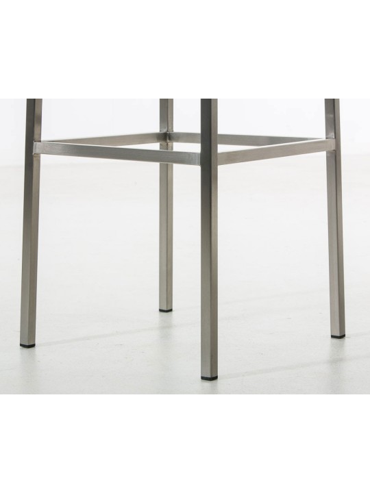 Set van 2 barkrukken Montreal 85 stof roestvrij staal, blauw