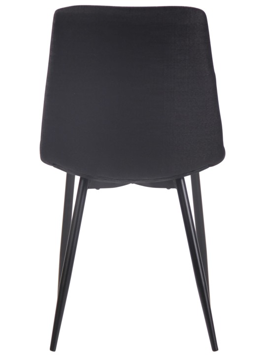 Stoel Telde stof, zwart