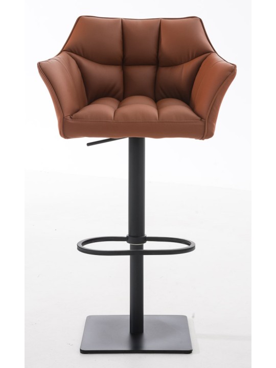 Set van 2 barkrukken Damaso kunstleer, lichtbruin