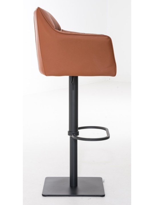 Set van 2 barkrukken Damaso kunstleer, lichtbruin