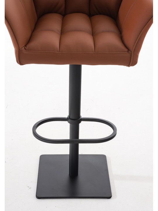 Set van 2 barkrukken Damaso kunstleer, lichtbruin