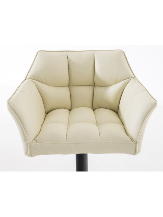 Set van 2 barkrukken Damaso kunstleer, crème