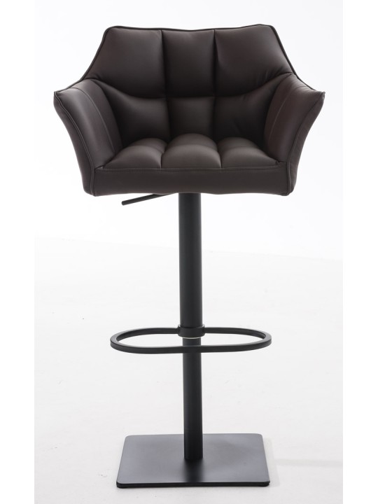 Set van 2 barkrukken Damaso kunstleer, bruin