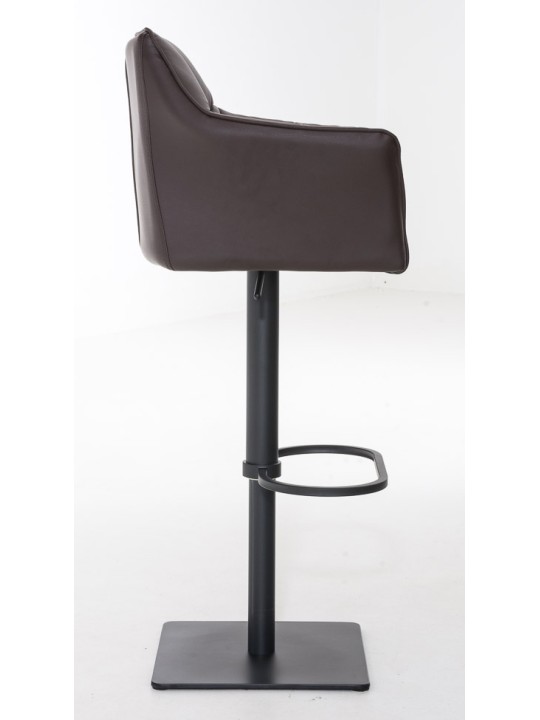 Set van 2 barkrukken Damaso kunstleer, bruin