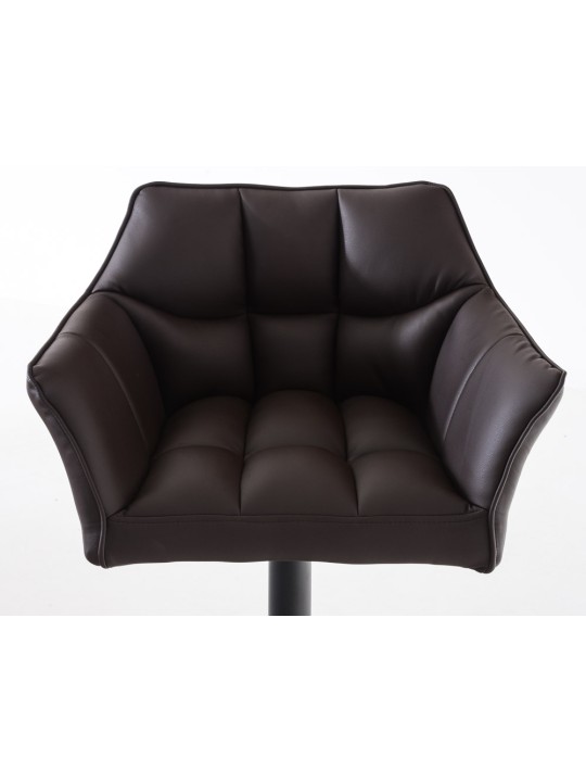 Set van 2 barkrukken Damaso kunstleer, bruin