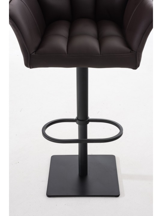 Set van 2 barkrukken Damaso kunstleer, bruin