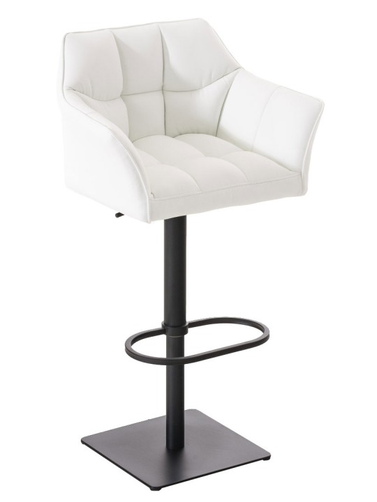 Set van 2 barkrukken Damaso kunstleer, wit