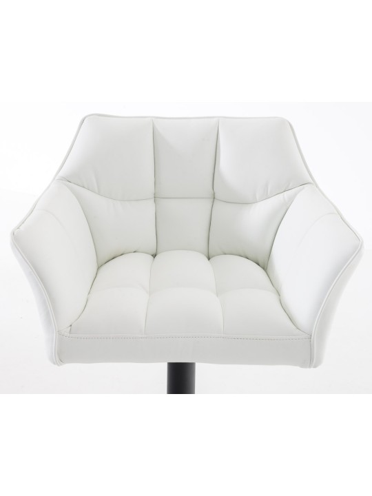 Set van 2 barkrukken Damaso kunstleer, wit