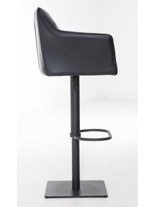 Set van 2 barkrukken Damaso kunstleer, zwart