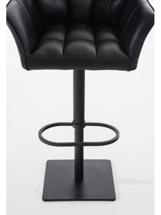 Set van 2 barkrukken Damaso kunstleer, zwart