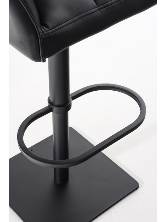 Set van 2 barkrukken Damaso kunstleer, zwart