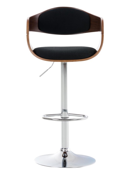 Set van 2 barkrukken Kingston C stof, walnoot/zwart