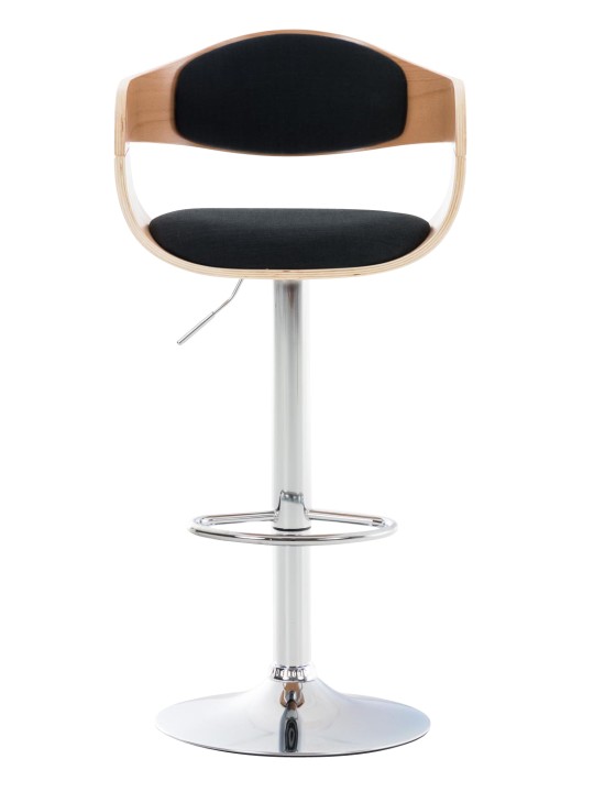 Set van 2 barkrukken Kingston C stof, naturel/zwart