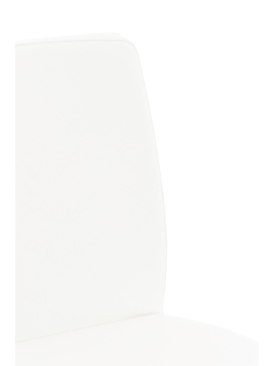 Set van 2 barkrukken Cadiz kunstleer roestvrij staal, wit