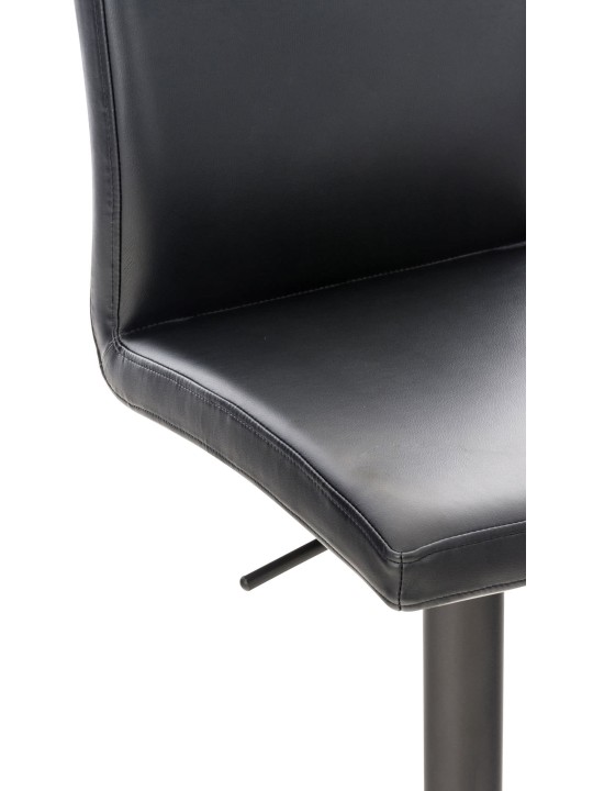 Set van 2 barkrukken Cadiz kunstleer, zwart