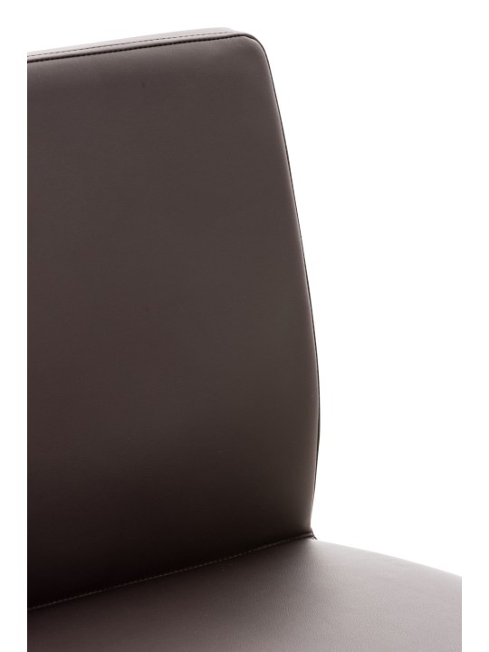 Set van 2 barkrukken Cadiz kunstleer, bruin