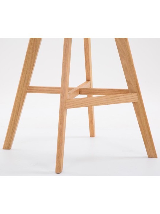 Set van 2 barkrukken Cannes kunstleer naturel, crème