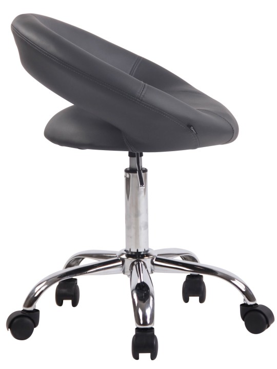 Werkkruk Olinda kunstleer, grijs Werkkruk Olinda kunstleer, grijs