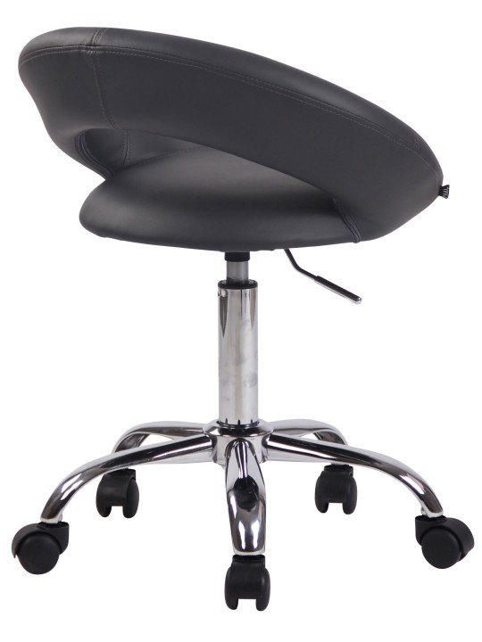 Werkkruk Olinda kunstleer, grijs Werkkruk Olinda kunstleer, grijs