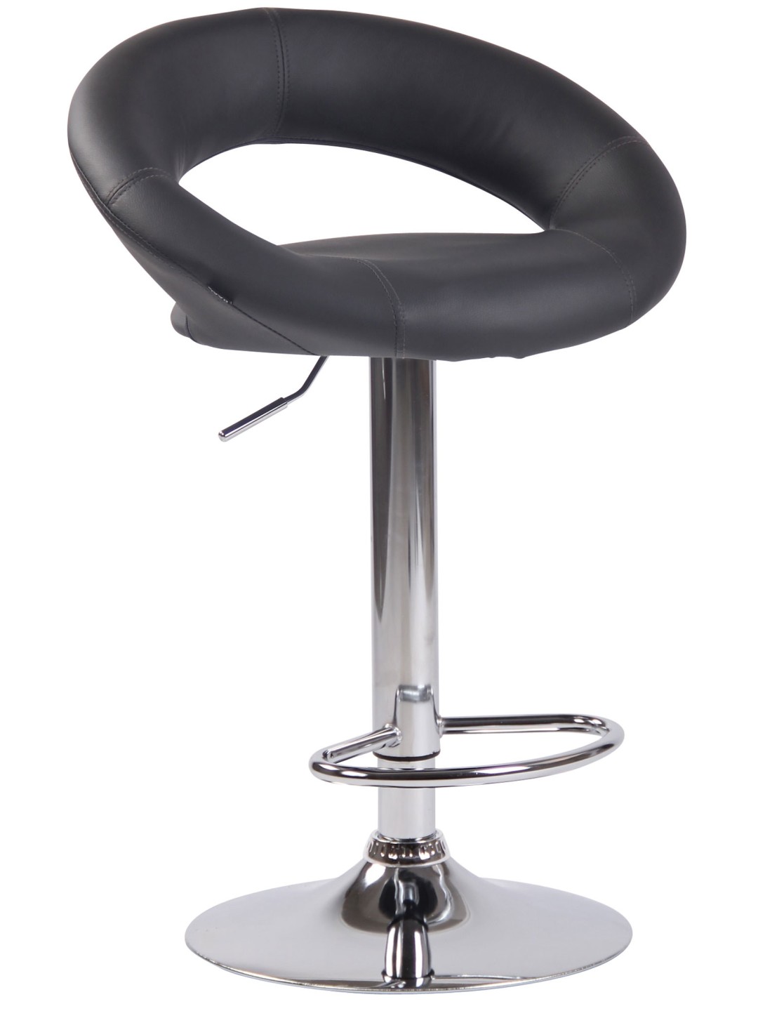 Barkruk Olinda kunstleer chroom, grijs