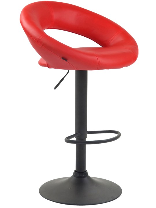 Barkruk Olinda kunstleer, rood