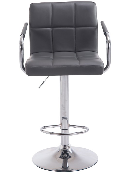 Set van 2 barkrukken Lucy V2 chroom, grijs