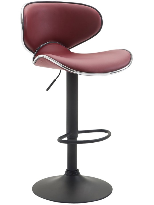 Set van 2 barkrukken Las Vegas V2 kunstleer, bordeauxrood