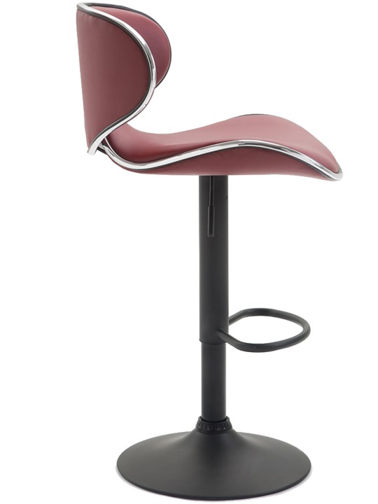 Set van 2 barkrukken Las Vegas V2 kunstleer, bordeauxrood