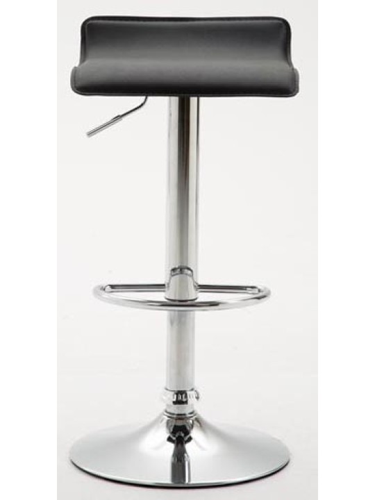 Set van 2 barkrukken Dyn V2 kunstleer chroom, zwart