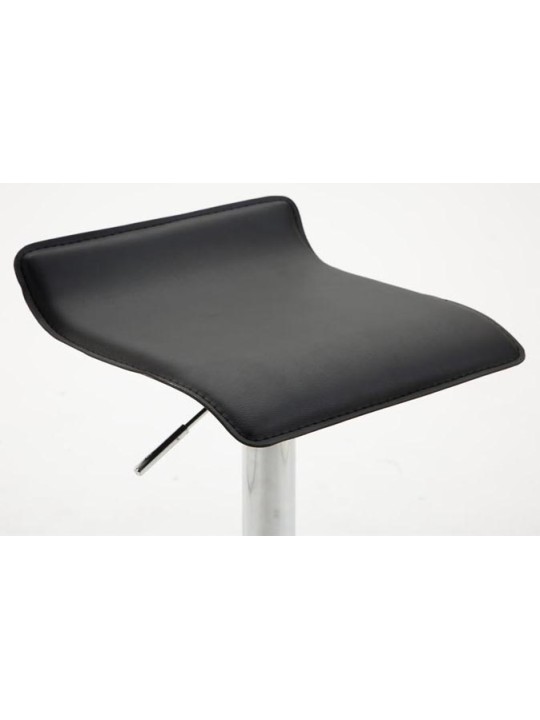 Set van 2 barkrukken Dyn V2 kunstleer chroom, zwart