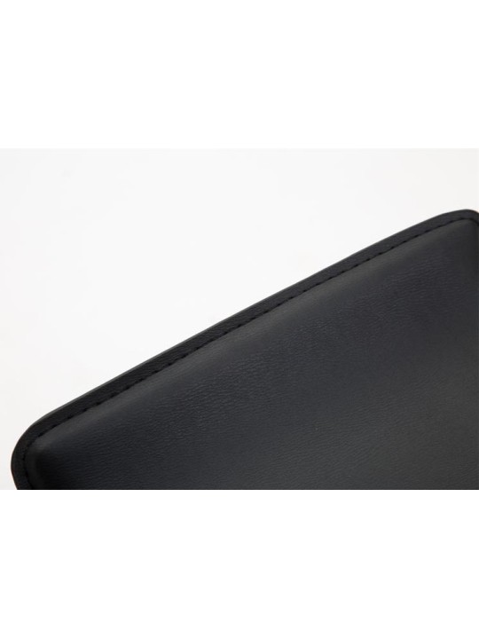 Set van 2 barkrukken Dyn V2 kunstleer chroom, zwart