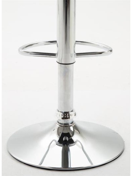 Set van 2 barkrukken Dyn V2 kunstleer chroom, wit