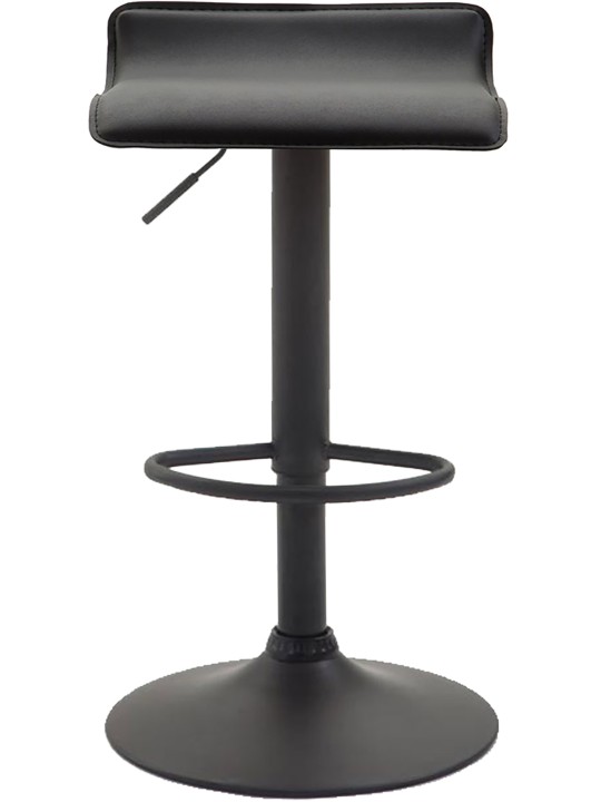 Set van 2 barkrukken Dyn V2 kunstleer, zwart