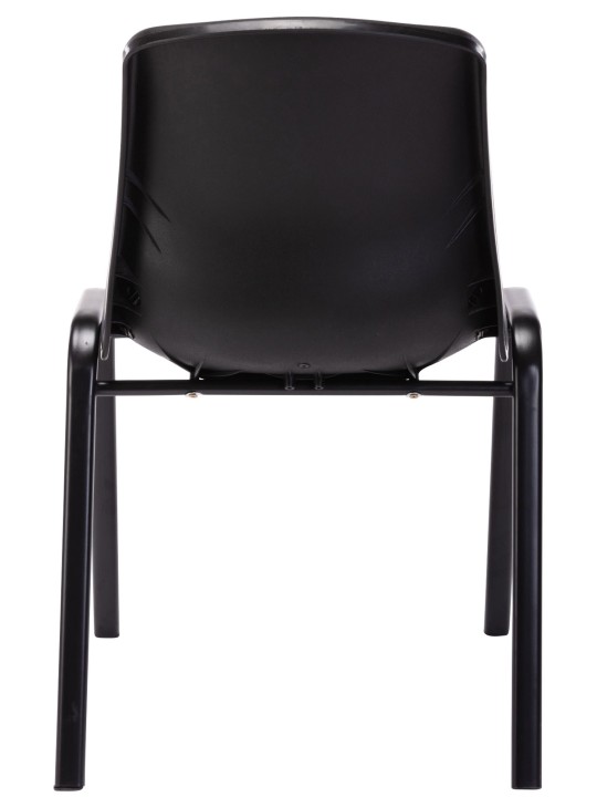 Set van 4 stapelstoelen Nowra kunststof, zwart Set van 4 stapelstoelen Nowra kunststof, zwart