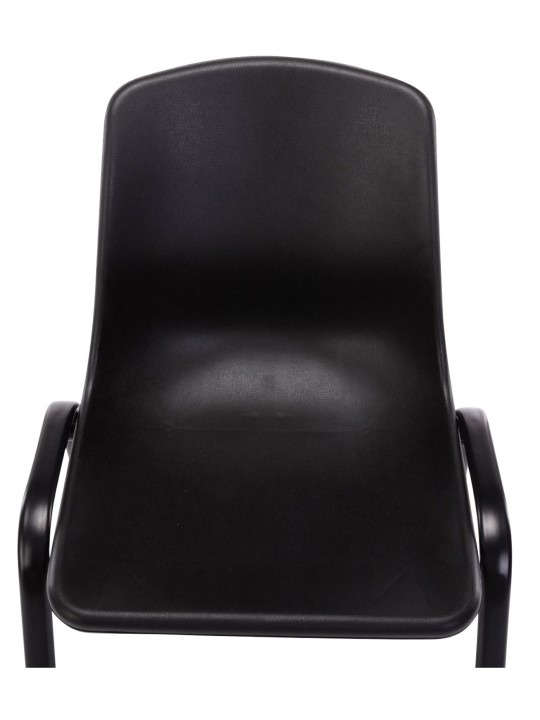 Set van 4 stapelstoelen Nowra kunststof, zwart Set van 4 stapelstoelen Nowra kunststof, zwart