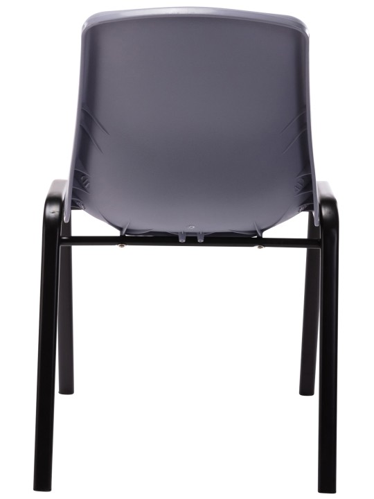 Set van 4 stapelstoelen Nowra kunststof, grijs Set van 4 stapelstoelen Nowra kunststof, grijs