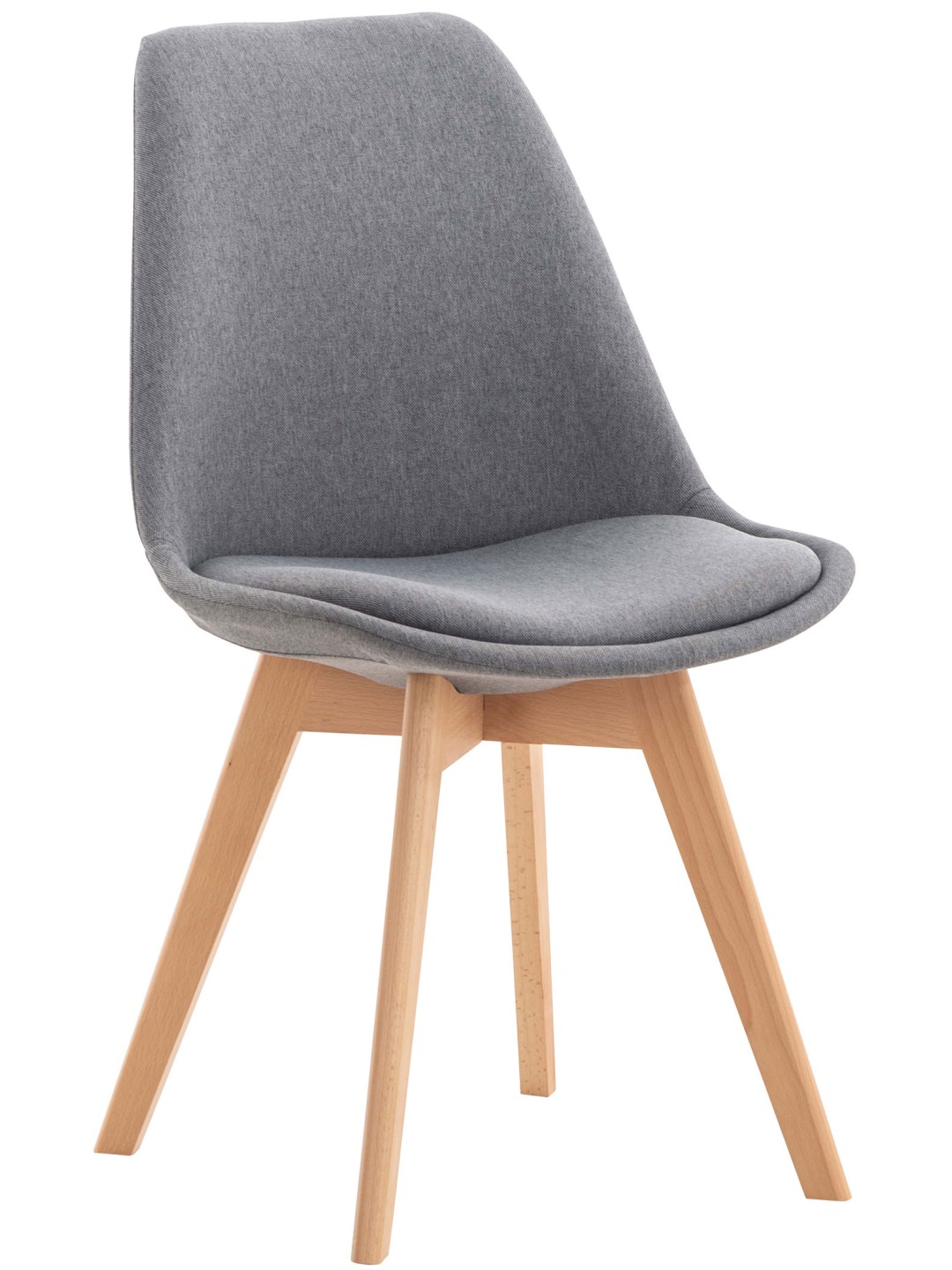 Stoel Linares stof, lichtgrijs