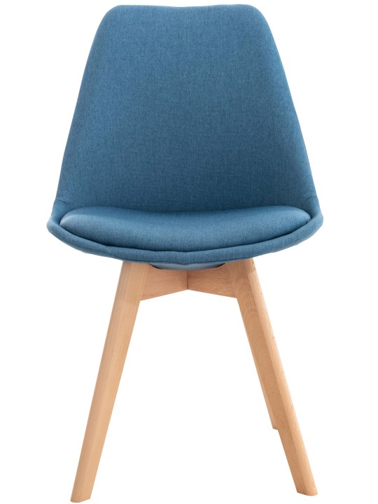 Set van 4 stoelen Linares stof, blauw