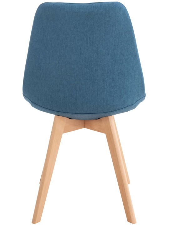 Set van 4 stoelen Linares stof, blauw